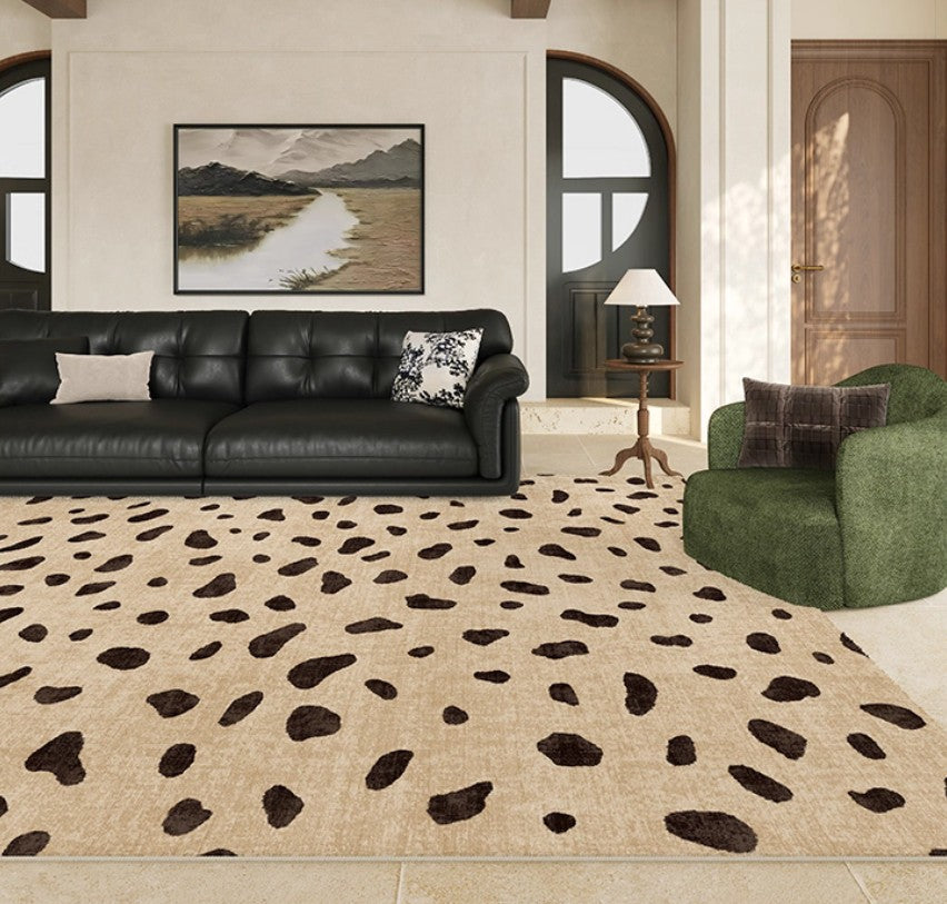 Modern Rugs under Dining Room Table, Contemporary Abstract Rugs Next to Bed, Geometric Modern Carpets for Office, Large Modern Rugs for Living Room-Paintingforhome