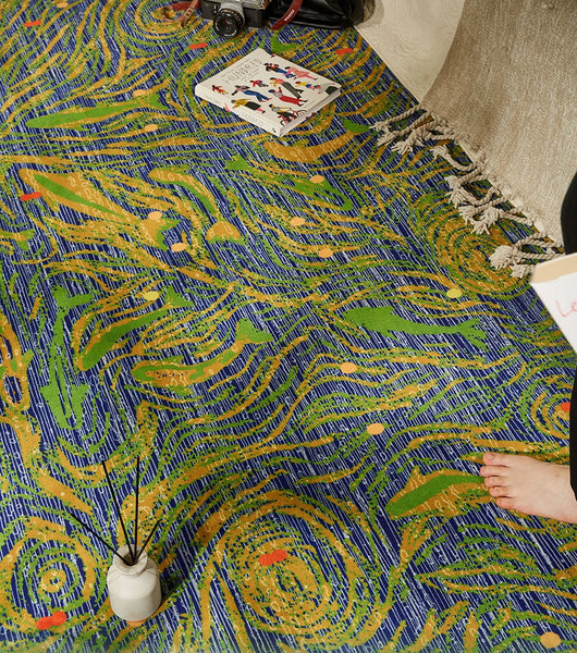 Modern Carpets for Office, Geometric Modern Rugs under Dining Room Table, Contemporary Modern Rugs Next to Bed, Abstract Area Rugs for Living Room-Paintingforhome