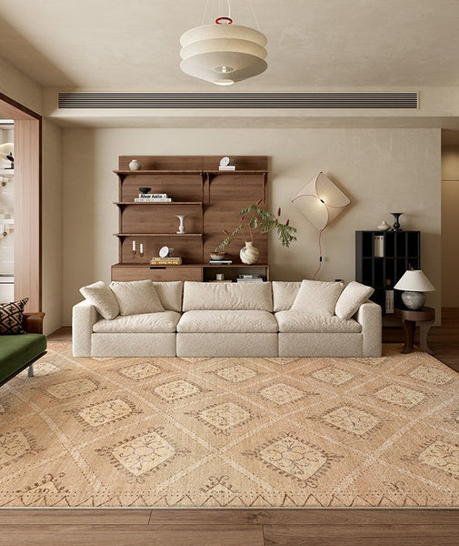 Modern Rugs under Dining Room Table, Geometric Modern Carpets for Office, Abstract Modern Rugs for Living Room, Contemporary Modern Rugs Next to Bed-Paintingforhome