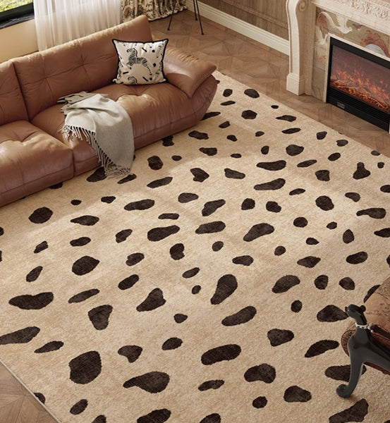 Modern Rugs under Dining Room Table, Contemporary Abstract Rugs Next to Bed, Geometric Modern Carpets for Office, Large Modern Rugs for Living Room-Paintingforhome