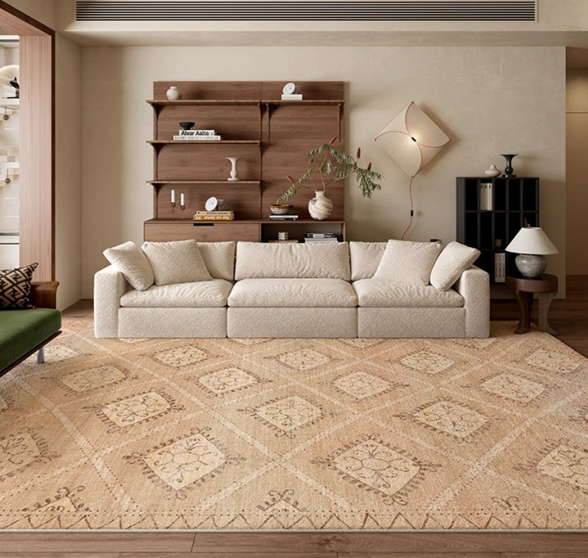 Modern Rugs under Dining Room Table, Geometric Modern Carpets for Office, Abstract Modern Rugs for Living Room, Contemporary Modern Rugs Next to Bed-Paintingforhome