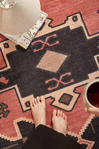 Large Modern Rugs under Dining Room Table, Contemporary Abstract Rugs Next to Bed, Vintage Soft Turkish Rug for Living Room, Geometric Modern Carpets for Office-Paintingforhome