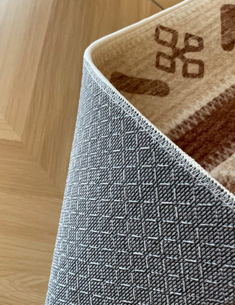 Mid Century Modern Rugs Next to Bed, Contemporary Rugs for Bedroom, Abstract Modern Carpets for Living Room, Modern Rugs for Dining Room-Paintingforhome