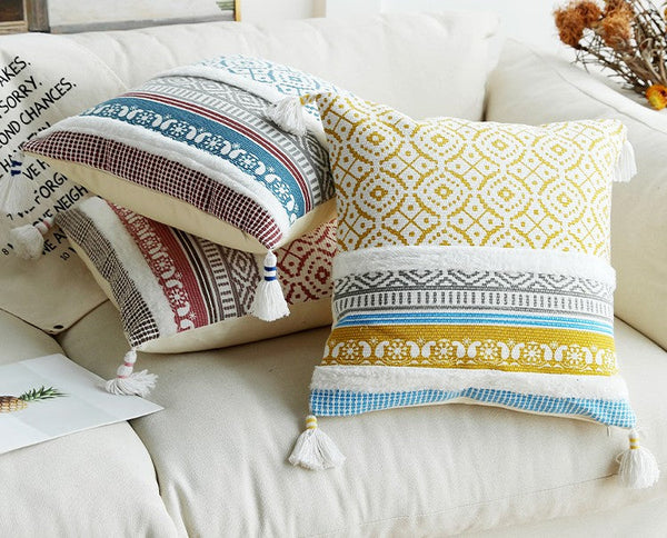 Modern Decorative Pillow for Interior Design, Contemporary Decorative Pillow Covers, Geometric Modern Sofa Pillows for Bedroom, Square Pillows for Couch-Paintingforhome