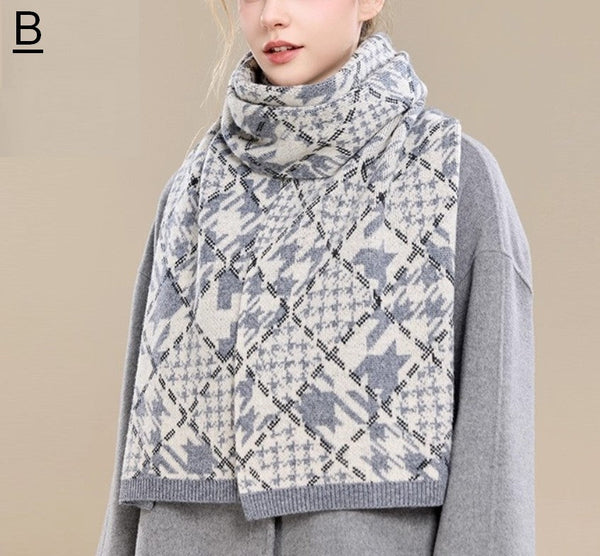 Holiday Scarf, Winter Wool Scarf, Warm Winter Scarf, Soft Cashmere Scarf for Women, Elegant Wool Scarves, Christmas Gifts for Her, Cold Weather Scarf, Fashion Scarf-Paintingforhome