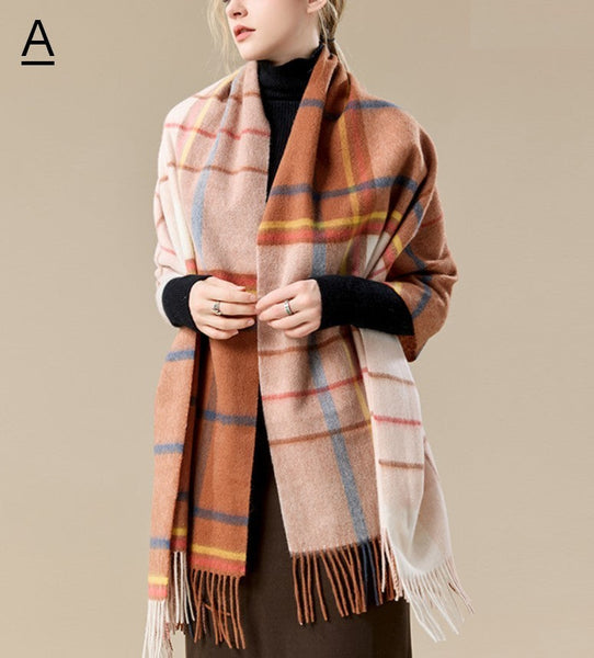 Large Wool Scarf, Winter Shawl, Christmas Holiday Gift, Evening Wrap, Winter Shawl, Elegant Shawl, Warm Cape, Cold Weather Scarf, Fashion Scarf, Oversized Scarf-Paintingforhome