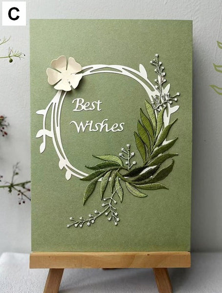 Best Wishes Embroidery Greeting Cards, Beautiful Greeting Cards to Friends, Creative Birthday Greeting Card, Original Handmade Embroidery Greeting Cards-Paintingforhome