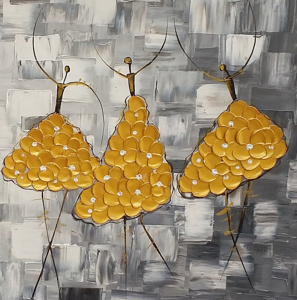 Contemporary Paintings, Custom Abstract Painting, Original Painting for Sale, Ballet Dancer Painting, Paintings for Bedroom-paintingforhome.com