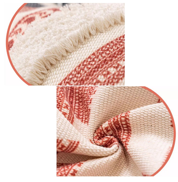 Geometric Modern Pillow Covers, Square Pillows for Couch, Oriental Decorative Throw Pillows for Living Room, Bohemian Decorative Sofa Pillows-Paintingforhome