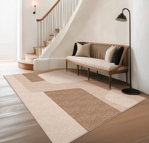 Contemporary Modern Rugs for Office, Living Room Rug Placement Ideas, Modern Rugs in Dining Room, Bedroom Geometric Modern-Paintingforhome