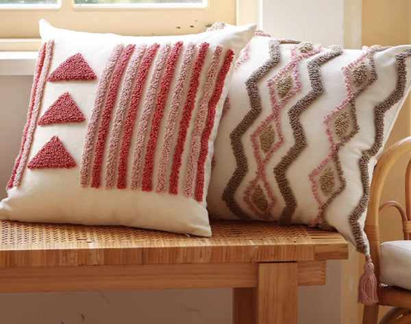 Modern Decorative Pillows for Interior Design, Simple Decorative Pillow Covers, Square Modern Throw Pillows for Couch, Contemporary Modern Sofa Pillows-Paintingforhome