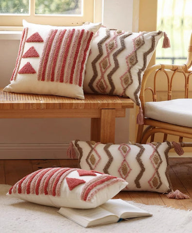 Modern Decorative Pillows for Interior Design, Simple Decorative Pillow Covers, Square Modern Throw Pillows for Couch, Contemporary Modern Sofa Pillows-Paintingforhome