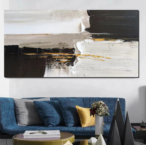 Contemporary Canvas Artwork, Abstract Wall Art Paintings, Modern Art Paintings for Dining Room, Large Acrylic Paintings on Canvas, Hand Painted Wall Art Paintings-Paintingforhome