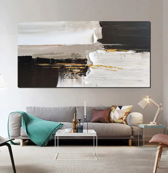 Contemporary Canvas Artwork, Abstract Wall Art Paintings, Modern Art Paintings for Dining Room, Large Acrylic Paintings on Canvas, Hand Painted Wall Art Paintings-Paintingforhome