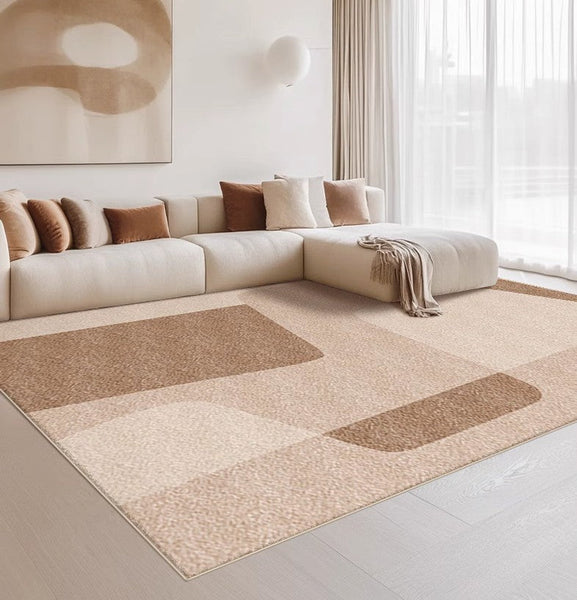 Contemporary Modern Rugs for Office, Living Room Rug Placement Ideas, Modern Rugs in Dining Room, Bedroom Geometric Modern-Paintingforhome