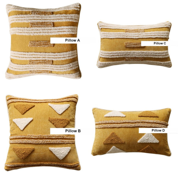 Modern Square Sofa Pillows Covers, Modern Sofa Cushion, Decorative Modern Pillows for Couch, Decorative Pillows for Living Room-Paintingforhome