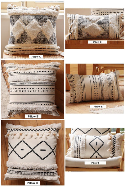 Square Modern Throw Pillows for Couch, Contemporary Modern Sofa Pillows, Modern Decorative Pillows for Interior Design, Decorative Pillow Covers-Paintingforhome