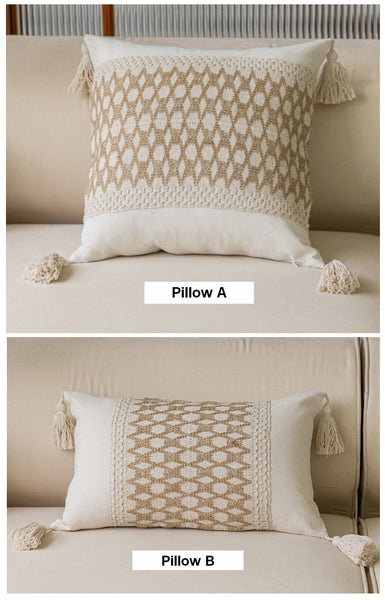 Contemporary Modern Sofa Pillows for Bedroom, Large Square Modern Throw Pillows for Couch, Simple Decorative Throw Pillows, Large Throw Pillow for Interior Design-Paintingforhome