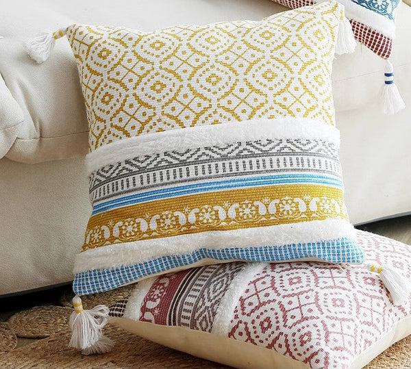 Modern Decorative Pillow for Interior Design, Contemporary Decorative Pillow Covers, Geometric Modern Sofa Pillows for Bedroom, Square Pillows for Couch-Paintingforhome
