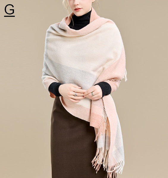 Large Wool Scarf, Winter Shawl, Christmas Holiday Gift, Evening Wrap, Winter Shawl, Elegant Shawl, Warm Cape, Cold Weather Scarf, Fashion Scarf, Oversized Scarf-Paintingforhome