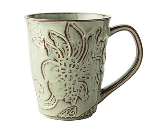 Brown Ceramic Coffee Mug, Large Capacity Coffee Cups, Anniversary Gifts, Stoneware Coffee Mugs, Handmade Pottery Coffee Mug-Paintingforhome