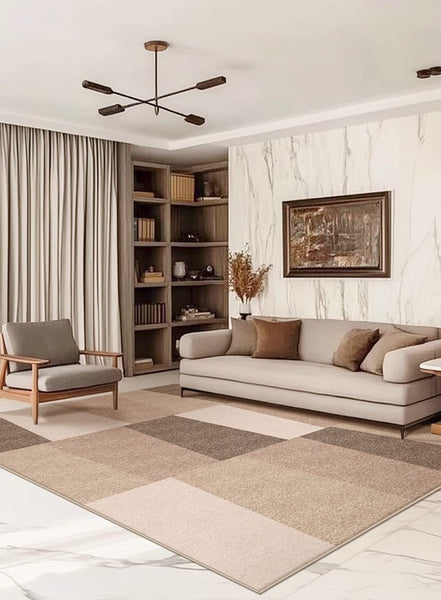Extra Large Modern Floor Carpets for Office, Modern Area Rug for Living Room, Contemporary Rugs for Dining Room, Bedroom Floor Rugs-Paintingforhome