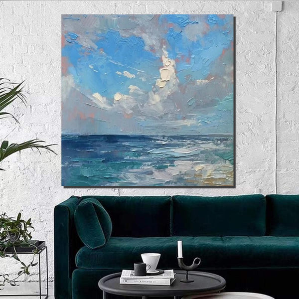 Abstract Landscape Canvas Painting for Living Room, Modern Wall Art Painting, Contemporary Abstract Artwork, Heavy Texture Paintings for Interior Design-Paintingforhome