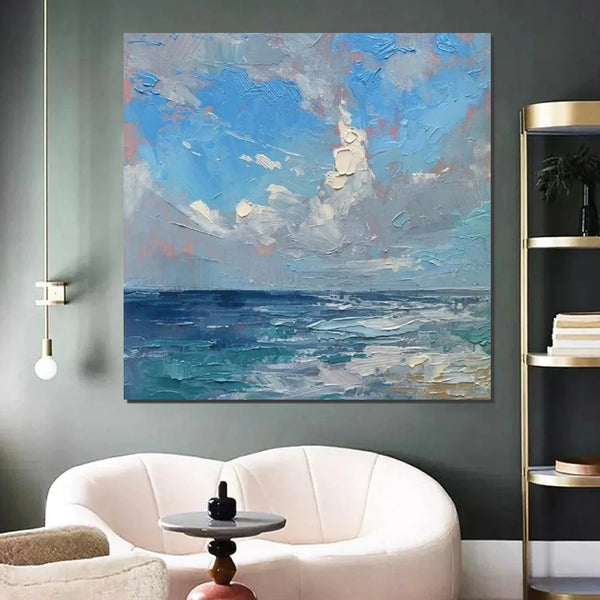 Abstract Landscape Canvas Painting for Living Room, Modern Wall Art Painting, Contemporary Abstract Artwork, Heavy Texture Paintings for Interior Design-Paintingforhome