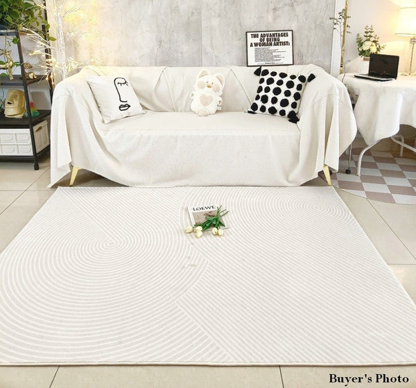 Living Room Modern Rugs, Modern Living Room Rug Placement, Contemporary Area Rugs for Bedroom, Dining Room Floor Rugs, Large Grey Rugs for Office-Paintingforhome