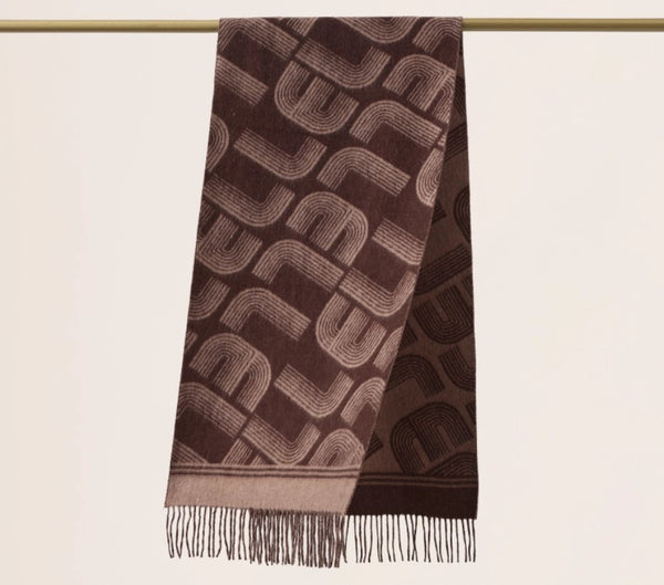 Cold Weather Scarf, Fashion Designer Scarf, Elegant Scarf, Holiday Women Scarf, Modern Wool Scarf, Warm Winter Scarf, Soft Cashmere Scarf for Women-Paintingforhome