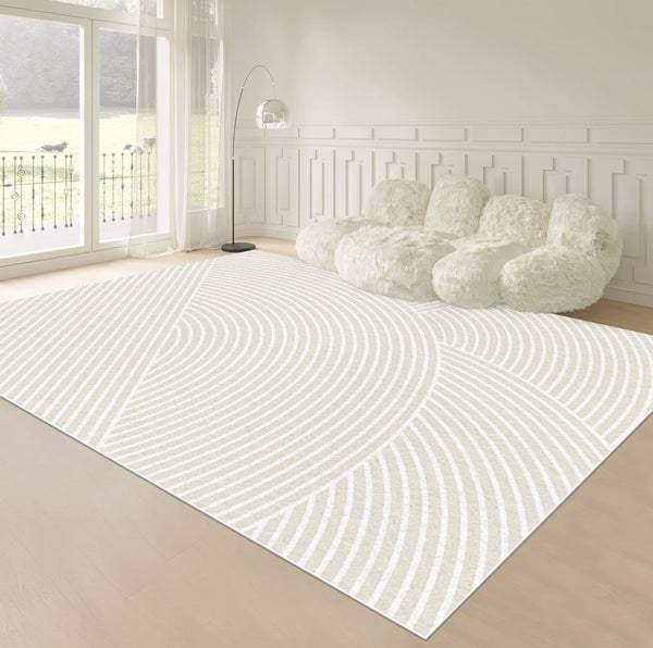 Abstract Geometric Modern Rugs for Living Room, Soft Modern Rugs for Bedroom, Simple Modern Carpets for Interior Design, Modern Rugs for Dining Room-Paintingforhome