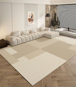 Geometric Contemporary Rugs Next to Bed, Modern Carpets for Dining Room, Large Modern Rugs for Living Room, Contemporary Modern Rugs for Sale-Paintingforhome