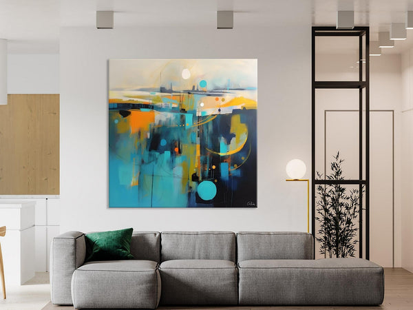 Extra Large Abstract Painting for Living Room, Acrylic Canvas Paintings, Original Modern Wall Art, Oversized Contemporary Acrylic Paintings-Paintingforhome