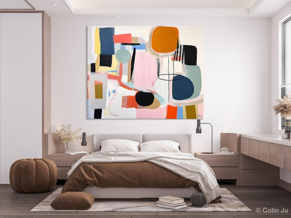 Abstract Canvas Paintings, Extra Large Canvas Painting for Living Room, Original Acrylic Wall Art, Oversized Contemporary Acrylic Paintings-Paintingforhome