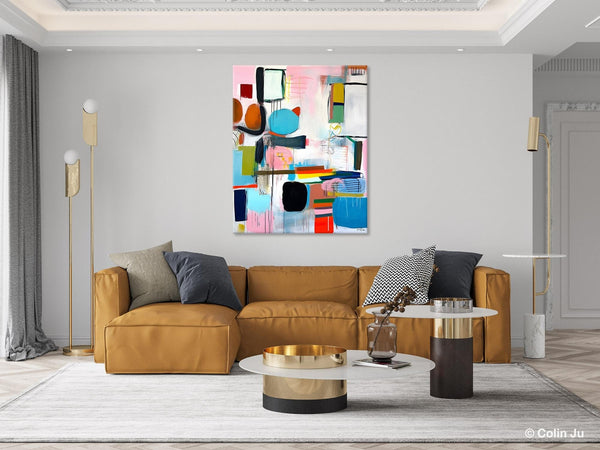 Original Acrylic Wall Art, Oversized Contemporary Acrylic Paintings, Abstract Canvas Paintings, Extra Large Canvas Painting for Living Room-Paintingforhome