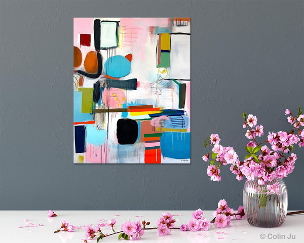 Original Acrylic Wall Art, Oversized Contemporary Acrylic Paintings, Abstract Canvas Paintings, Extra Large Canvas Painting for Living Room-Paintingforhome