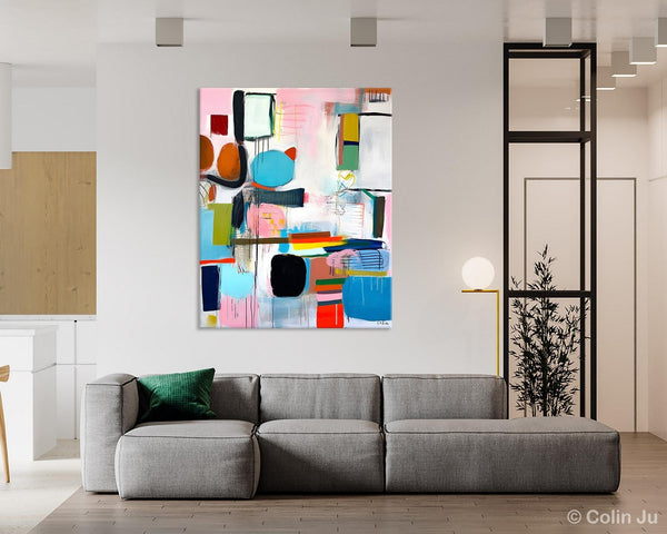 Original Acrylic Wall Art, Oversized Contemporary Acrylic Paintings, Abstract Canvas Paintings, Extra Large Canvas Painting for Living Room-Paintingforhome