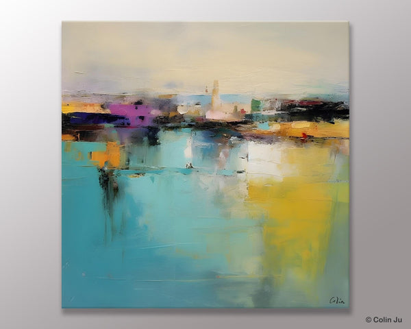 Large Abstract Painting for Bedroom, Modern Acrylic Paintings, Original Modern Wall Art Paintings, Oversized Contemporary Canvas Paintings-Paintingforhome