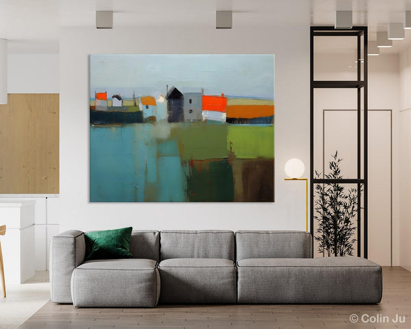 Abstract Landscape Paintings, Extra Large Canvas Painting for Living Room, Large Original Abstract Wall Art, Contemporary Acrylic Paintings-Paintingforhome