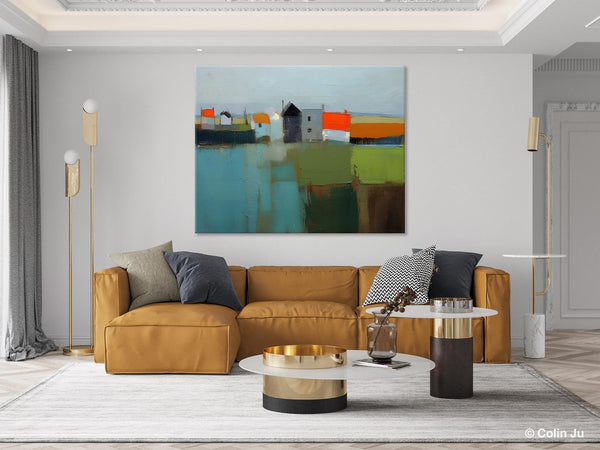 Abstract Landscape Paintings, Extra Large Canvas Painting for Living Room, Large Original Abstract Wall Art, Contemporary Acrylic Paintings-Paintingforhome