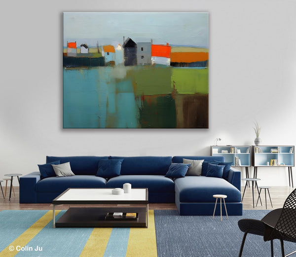 Abstract Landscape Paintings, Extra Large Canvas Painting for Living Room, Large Original Abstract Wall Art, Contemporary Acrylic Paintings-Paintingforhome