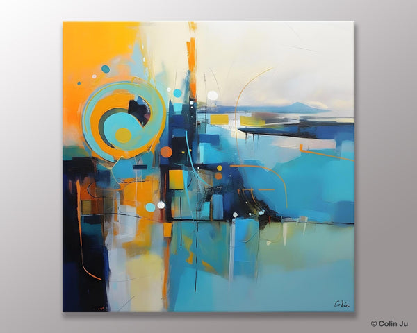 Modern Acrylic Paintings, Large Abstract Painting for Bedroom, Original Modern Wall Art Paintings, Oversized Contemporary Canvas Paintings-Paintingforhome
