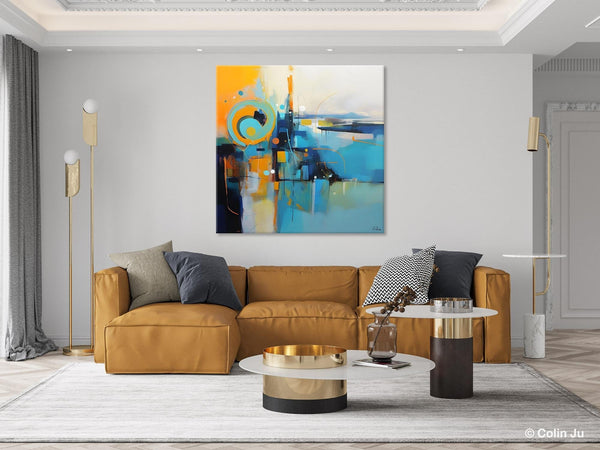 Modern Acrylic Paintings, Large Abstract Painting for Bedroom, Original Modern Wall Art Paintings, Oversized Contemporary Canvas Paintings-Paintingforhome