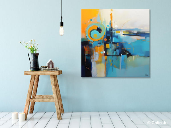 Modern Acrylic Paintings, Large Abstract Painting for Bedroom, Original Modern Wall Art Paintings, Oversized Contemporary Canvas Paintings-Paintingforhome