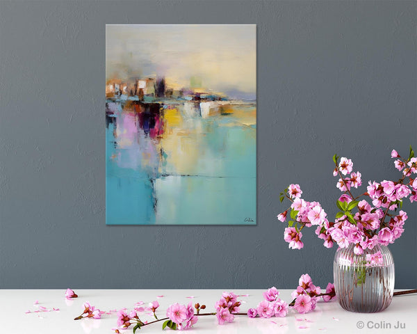 Oversized Contemporary Acrylic Paintings, Modern Abstract Paintings, Extra Large Canvas Painting for Living Room, Original Canvas Wall Art-Paintingforhome