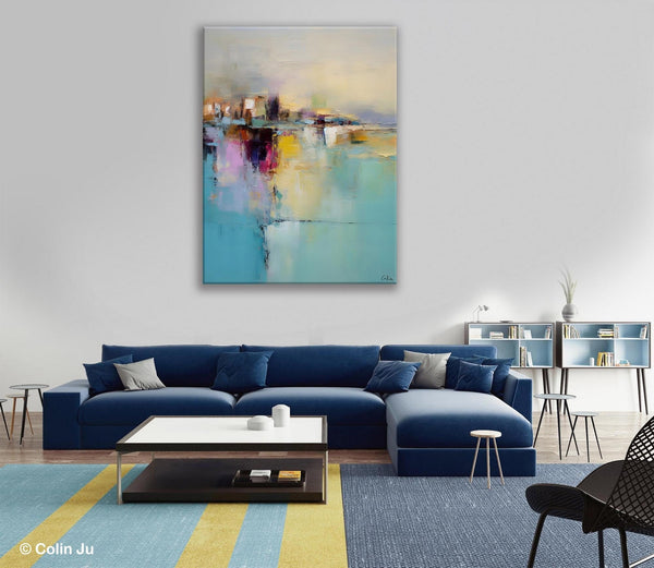 Oversized Contemporary Acrylic Paintings, Modern Abstract Paintings, Extra Large Canvas Painting for Living Room, Original Canvas Wall Art-Paintingforhome