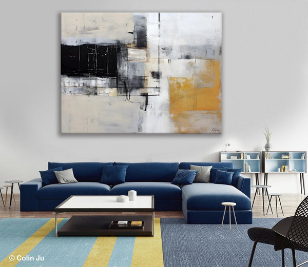 Modern Abstract Art Paintings, Extra Large Canvas Painting for Bedroom, Original Canvas Wall Art, Oversized Contemporary Acrylic Paintings-Paintingforhome