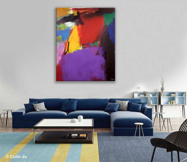 Abstract Painting on Canvas, Extra Large Abstract Painting for Living Room, Large Original Abstract Wall Art, Contemporary Acrylic Paintings-Paintingforhome
