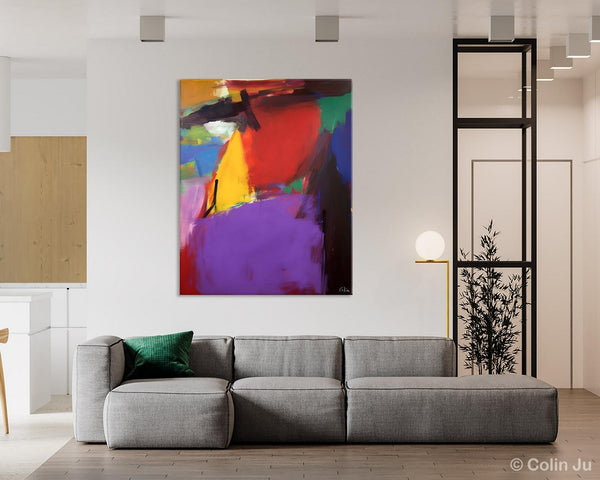 Abstract Painting on Canvas, Extra Large Abstract Painting for Living Room, Large Original Abstract Wall Art, Contemporary Acrylic Paintings-Paintingforhome