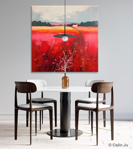 Original Landscape Paintings, Oversized Modern Wall Art Paintings, Modern Acrylic Artwork on Canvas, Large Abstract Painting for Living Room-Paintingforhome